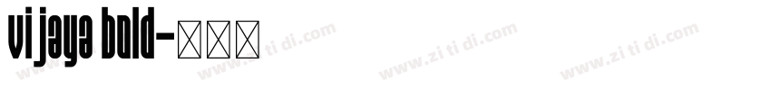 vijaya bold字体转换